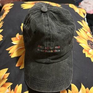 Strap back adjustable hat